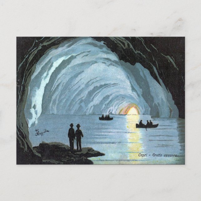 Antigua postal - Capri, Italia (Anverso)