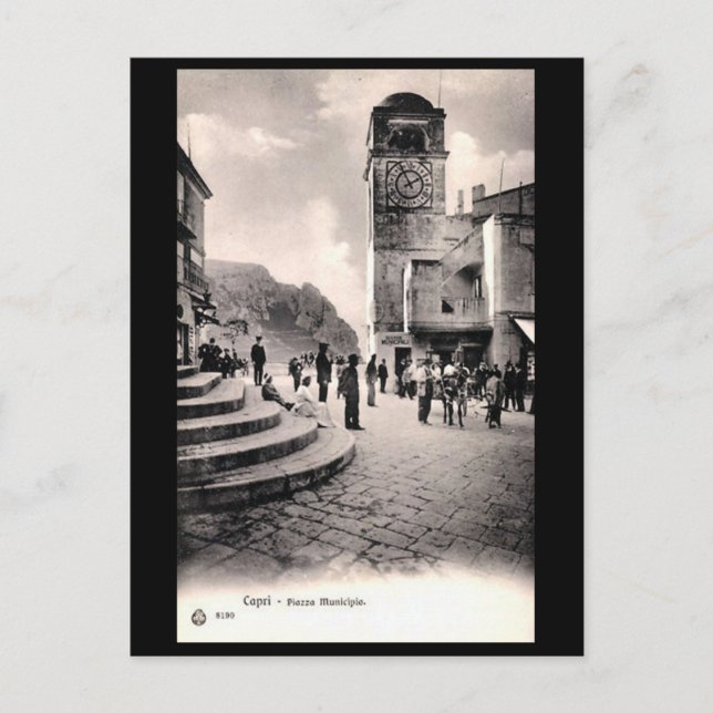 Antigua postal - Capri, Italia (Anverso)