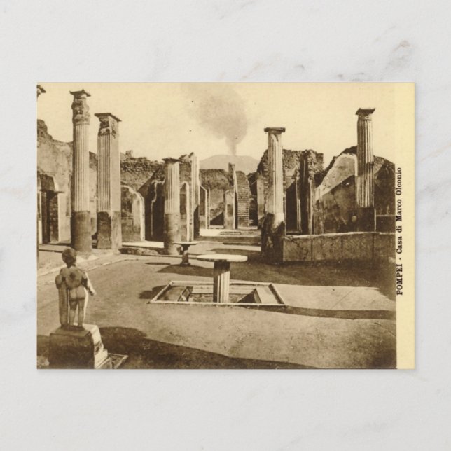 Antigua postal - Casa di Marco Olconio (Anverso)