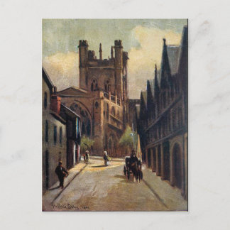 Antigua postal - Catedral de Chester