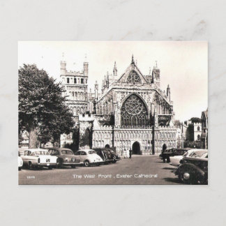 Antigua postal - Catedral de Exeter
