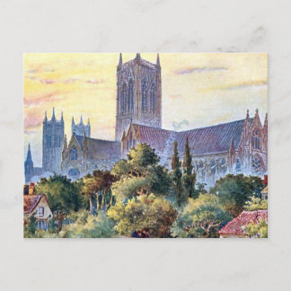 Antigua postal - Catedral de Lincoln