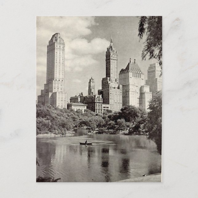 Antigua postal - Central Park, Nueva York (Anverso)
