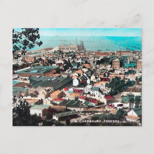 Antigua postal - Cherburgo, Manche (Anverso)