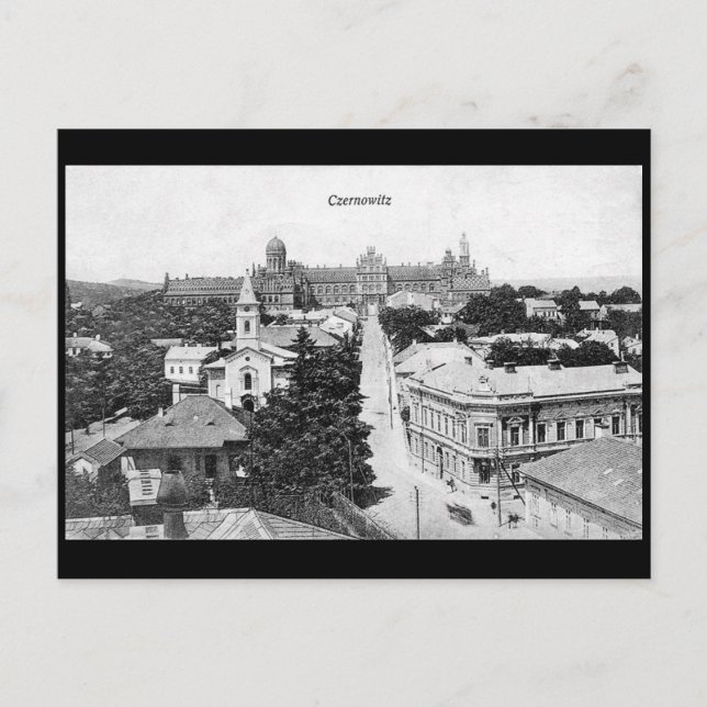Antigua postal - Chernivtsi (Czernowitz), Ucrania (Anverso)