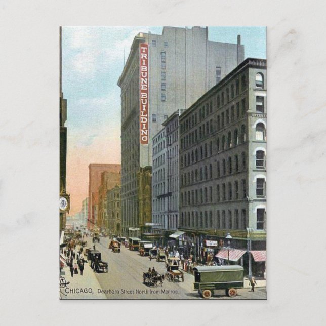 Antigua postal - Chicago, Illinois (Anverso)