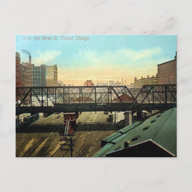 Antigua postal - Chicago, Illinois (Anverso)