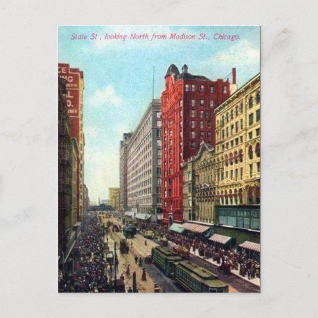 Antigua postal - Chicago, Illinois (Anverso)