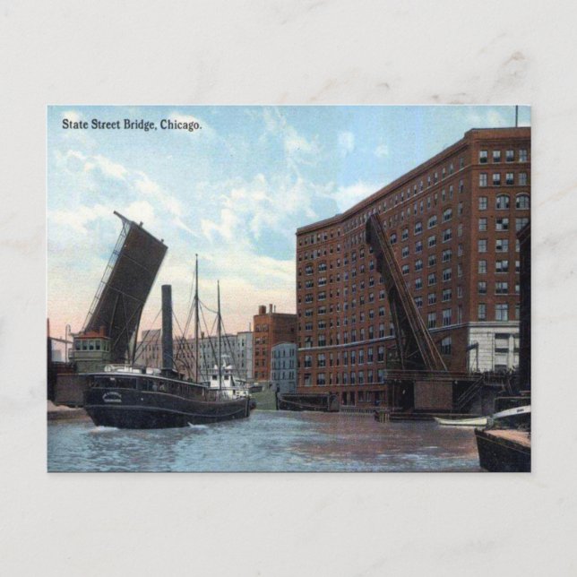 Antigua postal - Chicago, Illinois (Anverso)
