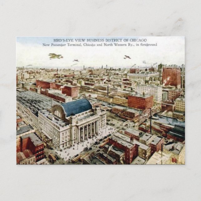 Antigua postal - Chicago, Illinois (Anverso)