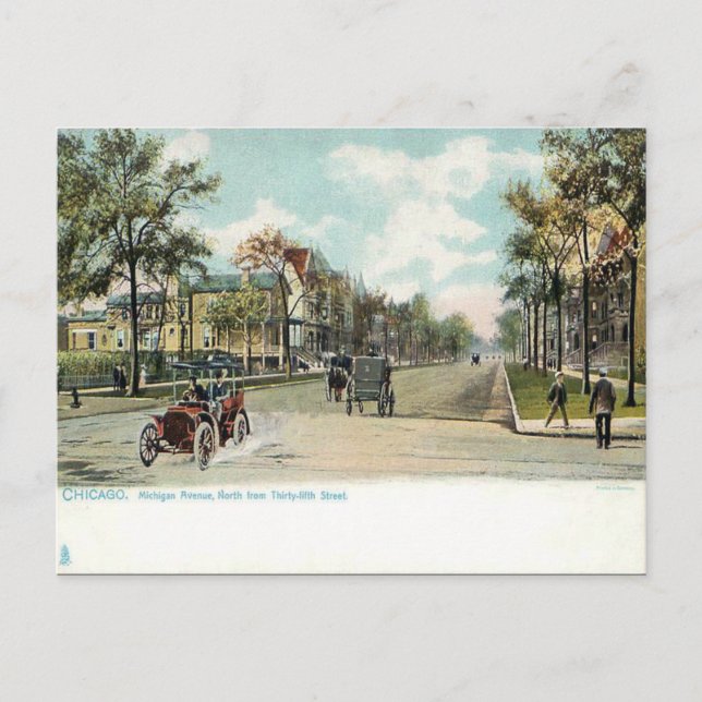 Antigua postal - Chicago, Illinois (Anverso)