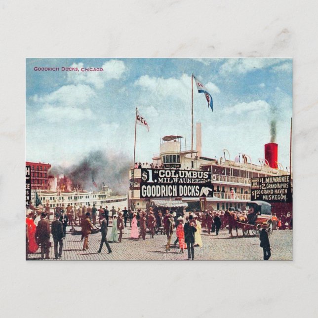 Antigua postal - Chicago, Illinois (Anverso)