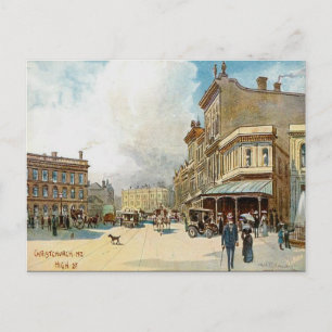 Antigua postal - Christchurch, Nueva Zelanda