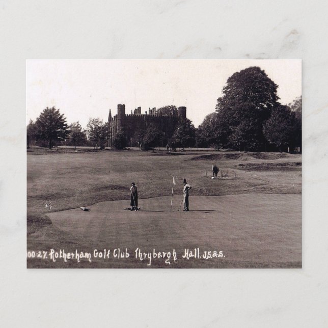 Antigua postal - Club de Golf Rotherham (Anverso)