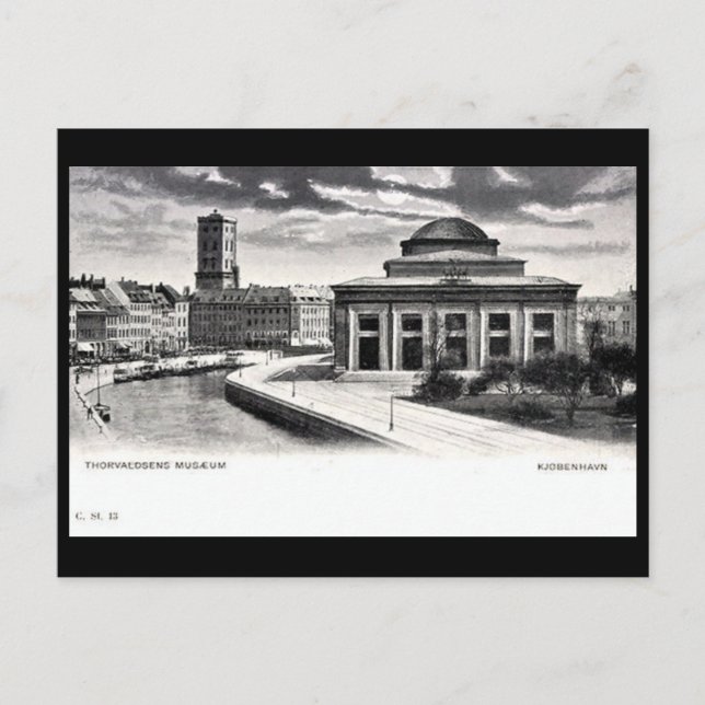 Antigua postal - Copenhague, Dinamarca (Anverso)