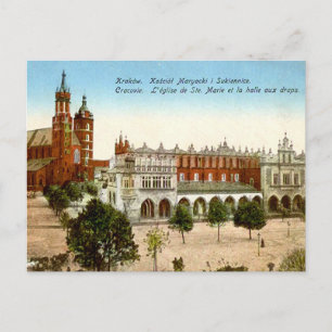 Antigua postal - Cracovia, Polonia