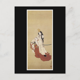 Antigua postal de arte japonesa