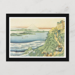 Antigua postal de arte japonesa