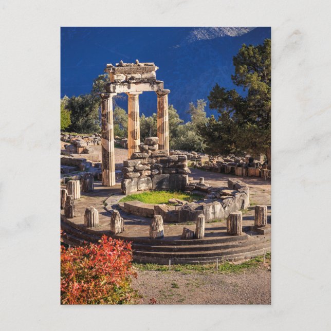 Antigua postal de Delphi Grecia - Viaje histórico (Anverso)