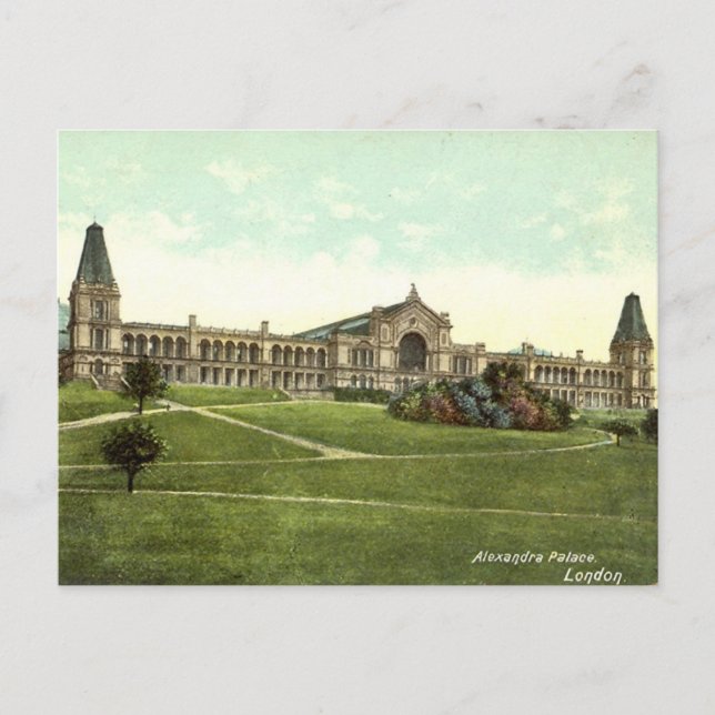 Antigua postal de Londres - Palacio Alexandra (Anverso)