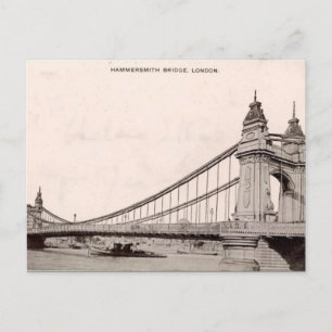 Antigua postal de Londres - Puente Hammersmith