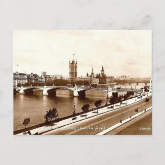 Antigua postal de Londres - Puente Lambeth
