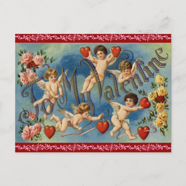 Antigua postal de San Valentín (Anverso)