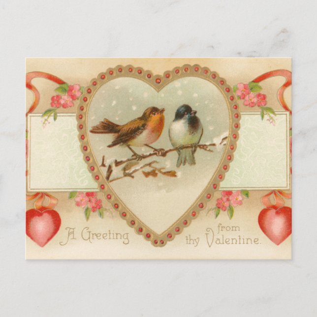 Antigua postal de San Valentín (Anverso)