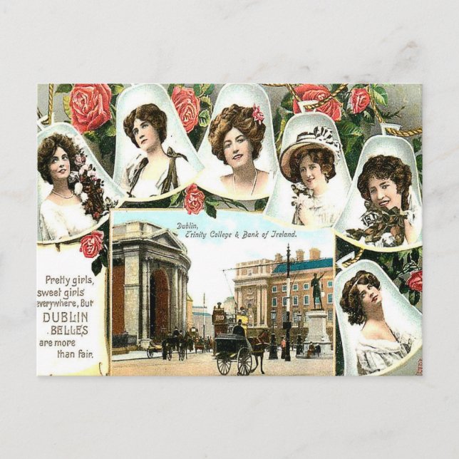 Antigua postal - Dublín, Irlanda (Anverso)