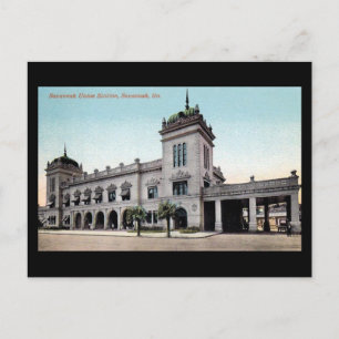 Antigua postal - Estación de la Unión Savannah