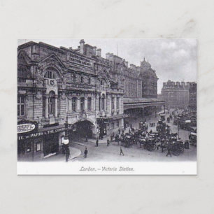 Antigua postal - Estación Victoria, Londres