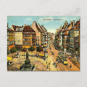 Antigua postal - Estrasburgo, Francia
