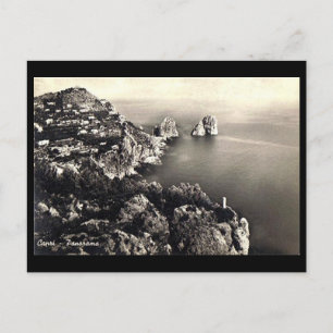 Antigua postal - Faraglioni, Capri, Italia