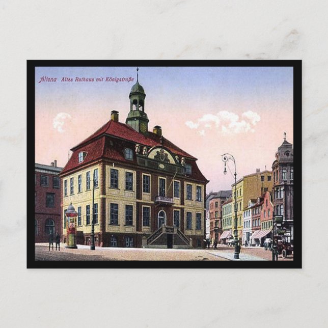 Antigua postal - Hamburg Altona, Alemania (Anverso)