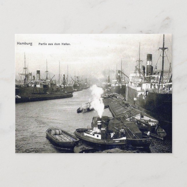 Antigua postal - Hamburgo, Alemania. (Anverso)