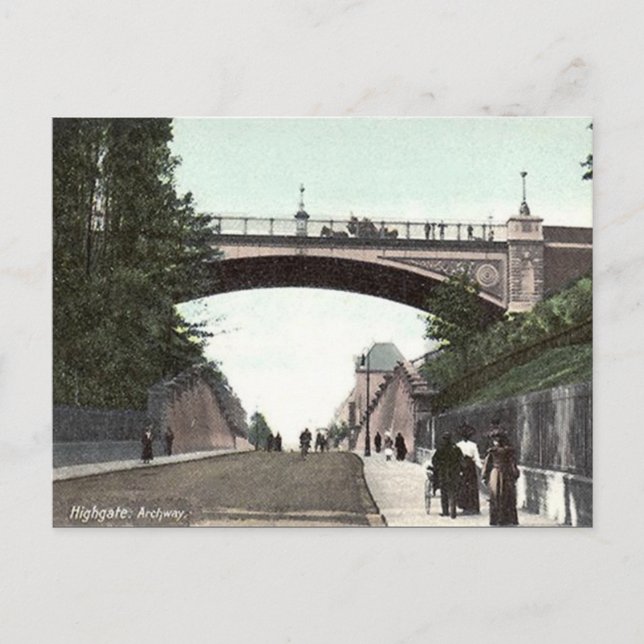 Antigua postal - Highgate Archway, Londres (Anverso)