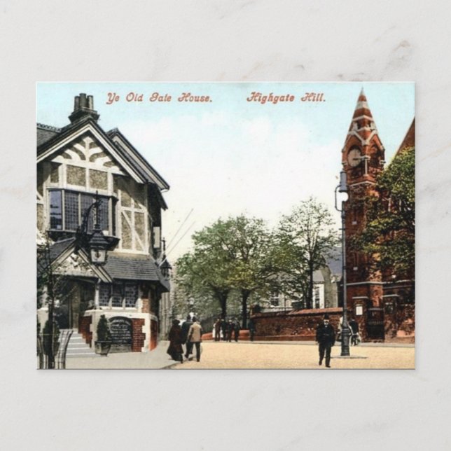 Antigua postal - Highgate Hill, Londres (Anverso)