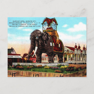Antigua postal - Hotel Elefante, Ciudad Atlántica