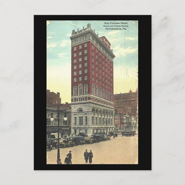 Antigua postal - Hotel Ritz-Carlton en Filadelfia (Anverso)