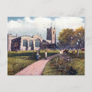 Antigua postal - Iglesia parroquial de Luton