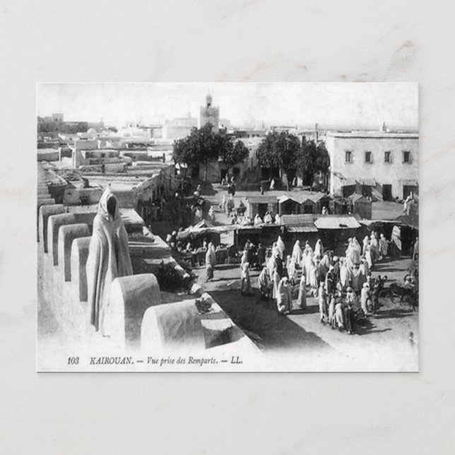 Antigua postal - Kairouan, Túnez (Anverso)