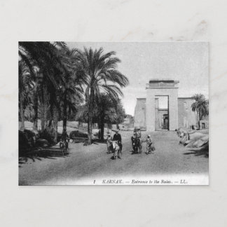 Antigua postal - Karnak, Egipto