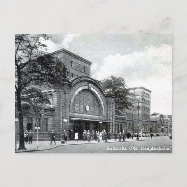 Antigua postal - Katowice, Polonia (Anverso)