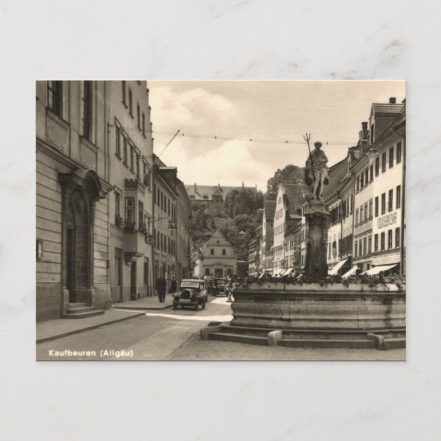Antigua postal - Kaufbeuren, Allgäu, Alemania (Anverso)