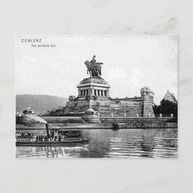 Antigua postal - Koblenz, Alemania (Anverso)