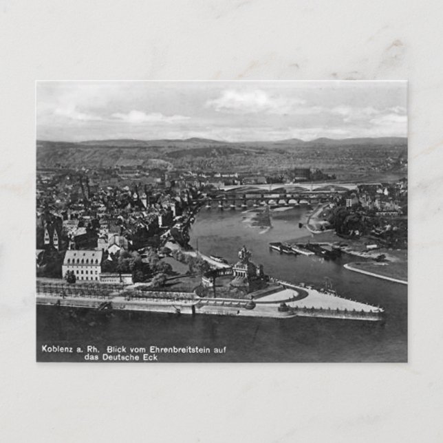 Antigua postal - Koblenz, Alemania (Anverso)