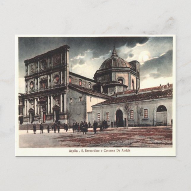 Antigua postal - L'Aquila, Abruzzo, Italia (Anverso)