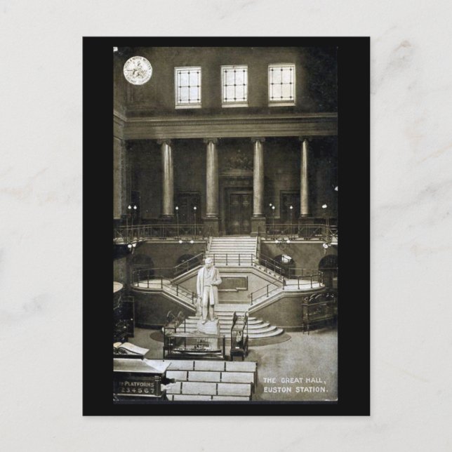 Antigua postal - Londres, Estación Euston (Anverso)