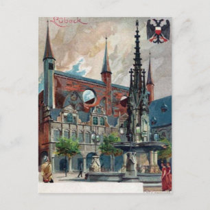 Antigua postal - Lübeck, Alemania