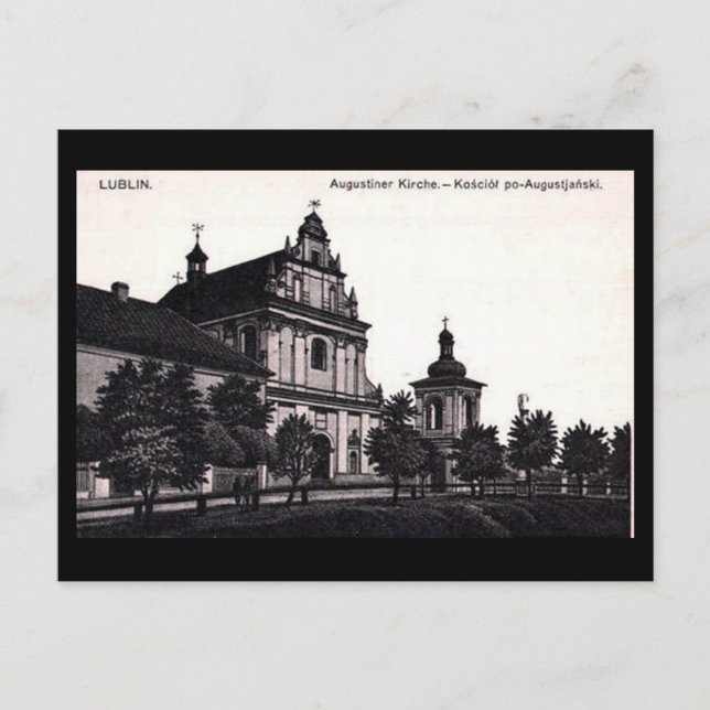 Antigua postal - Lublin, Polonia (Anverso)